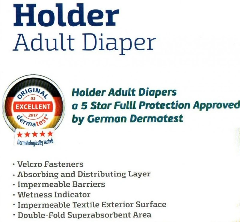 Holder Adult Diaper Large Size 100-150 cm Pack Of 30