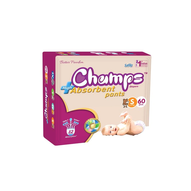 Champs Pants Baby Diaper S Pack of 60
