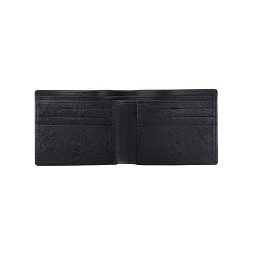 Jafferjees Petra Wallets Men Black Genuine Leather Set Of 1 Wholesale