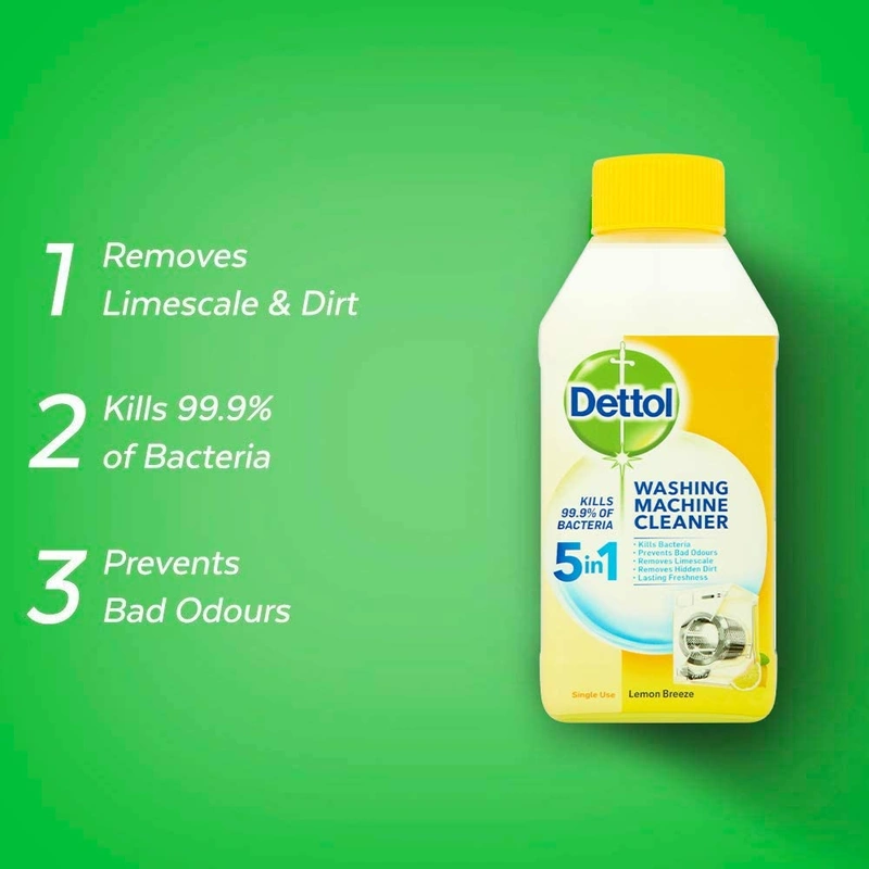 Dettol Washing Machine Cleaner Lemon 250ml x 3 Wholesale Tradeling
