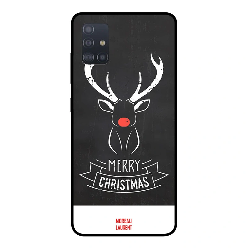 Moreau Laurent Samsung Galaxy A51 Protective Case Cover Meryy Christmas Man