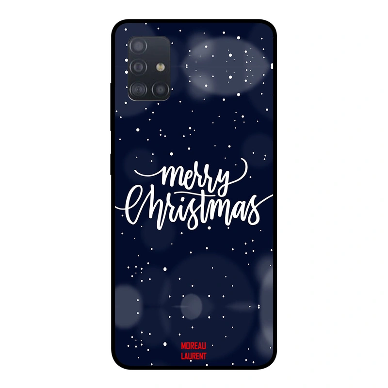Moreau Laurent Samsung Galaxy A51 Protective Case Cover Merry Christmas Stars In Background