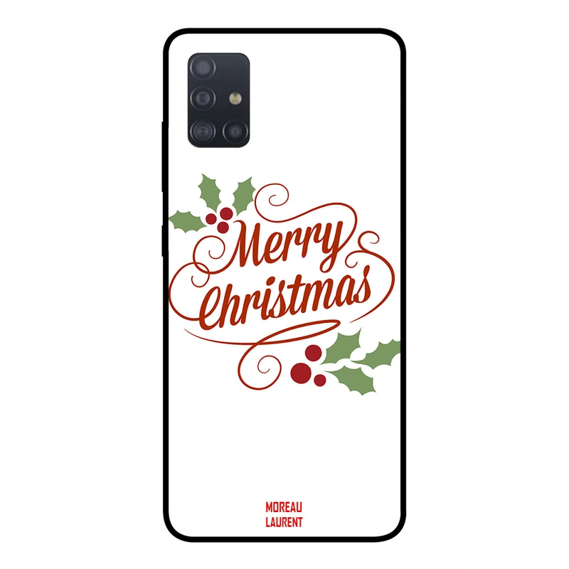 Moreau Laurent Samsung Galaxy A51 Protective Case Cover Merry Christmas Written