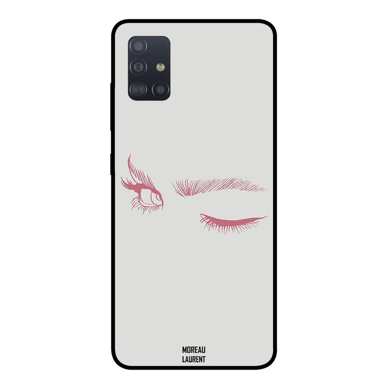 Moreau Laurent Samsung Galaxy A51 Protective Case Cover Close One Eye