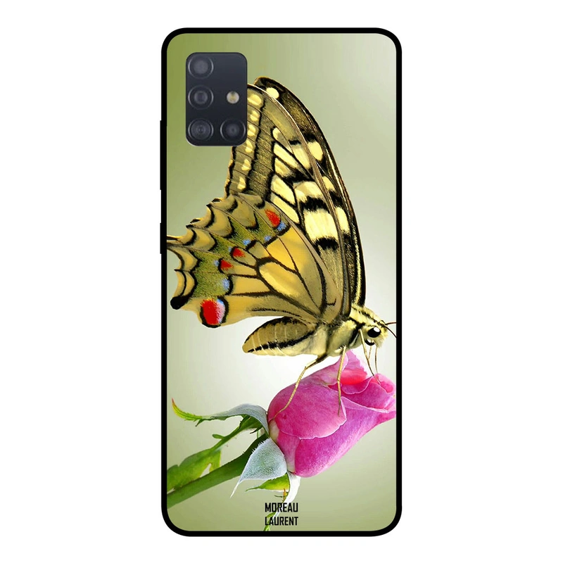Moreau Laurent Samsung Galaxy A51 Protective Case Cover On The Flower Butterfly