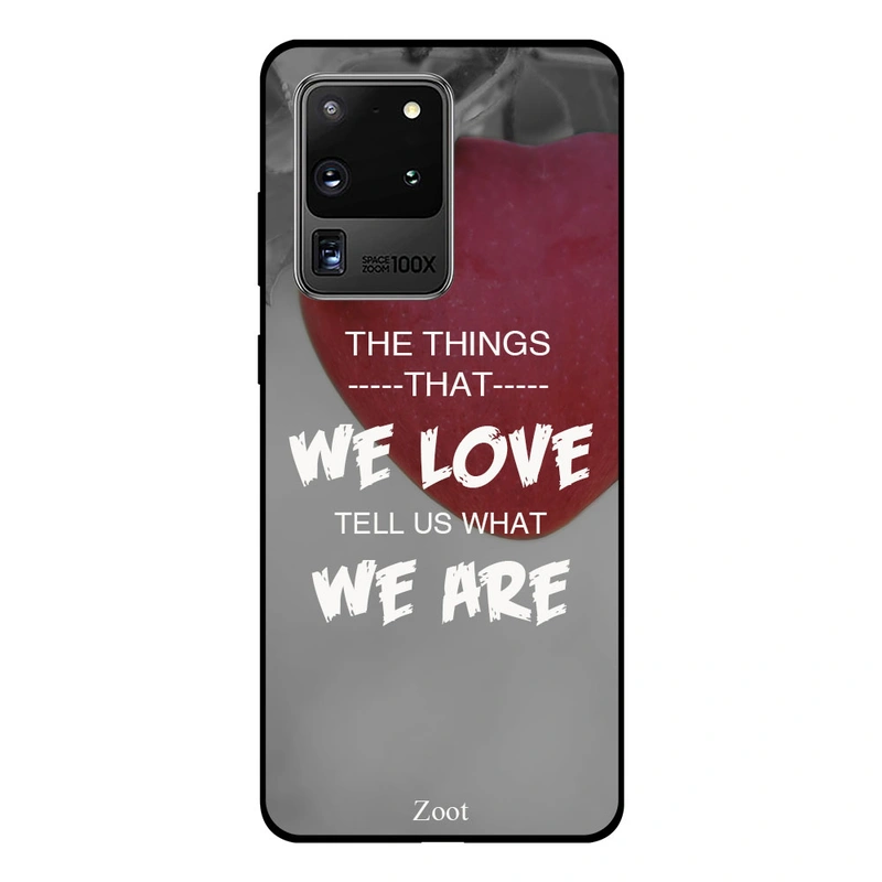 Zoot  Premium Quality Design Case Cover Compatible For Samsung Galaxy S20 Ultra We Love