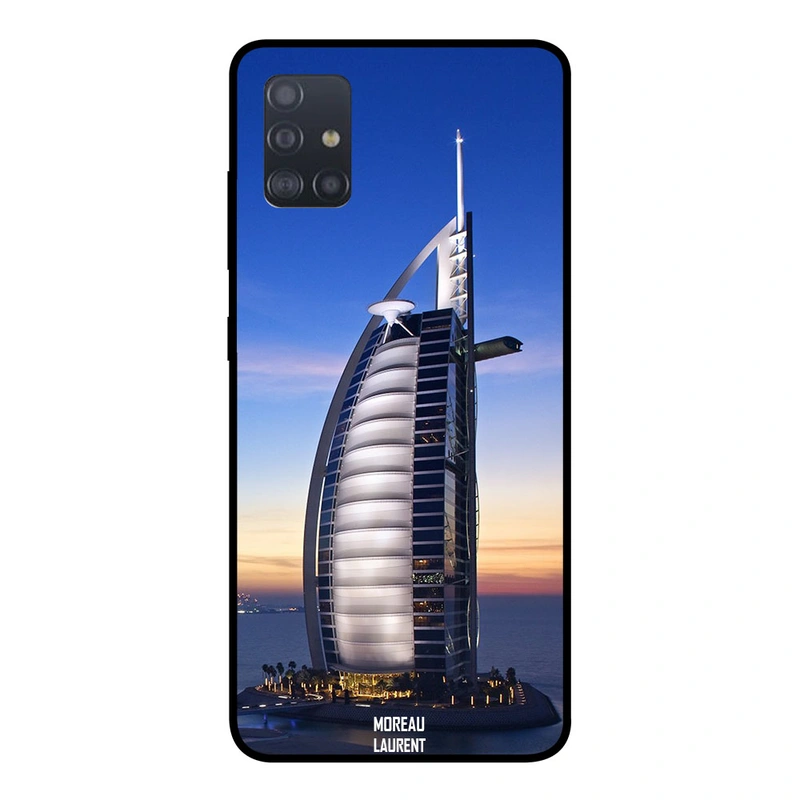 Moreau Laurent Samsung Galaxy A51 Protective Case Cover Burj Al Arab View At Evening