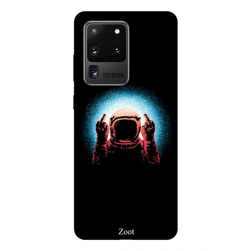 Zoot Protective Printed Case Cover For Samsung Galaxy S20 Ultra Austronaut Showing Finger