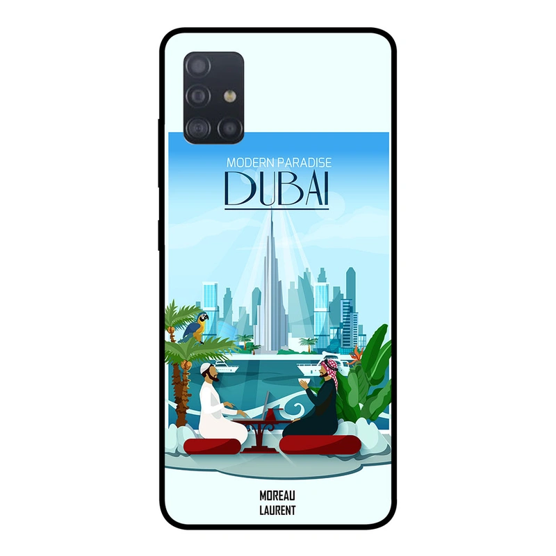 Moreau Laurent Samsung Galaxy A51 Protective Case Cover Modern Paradise Dubai