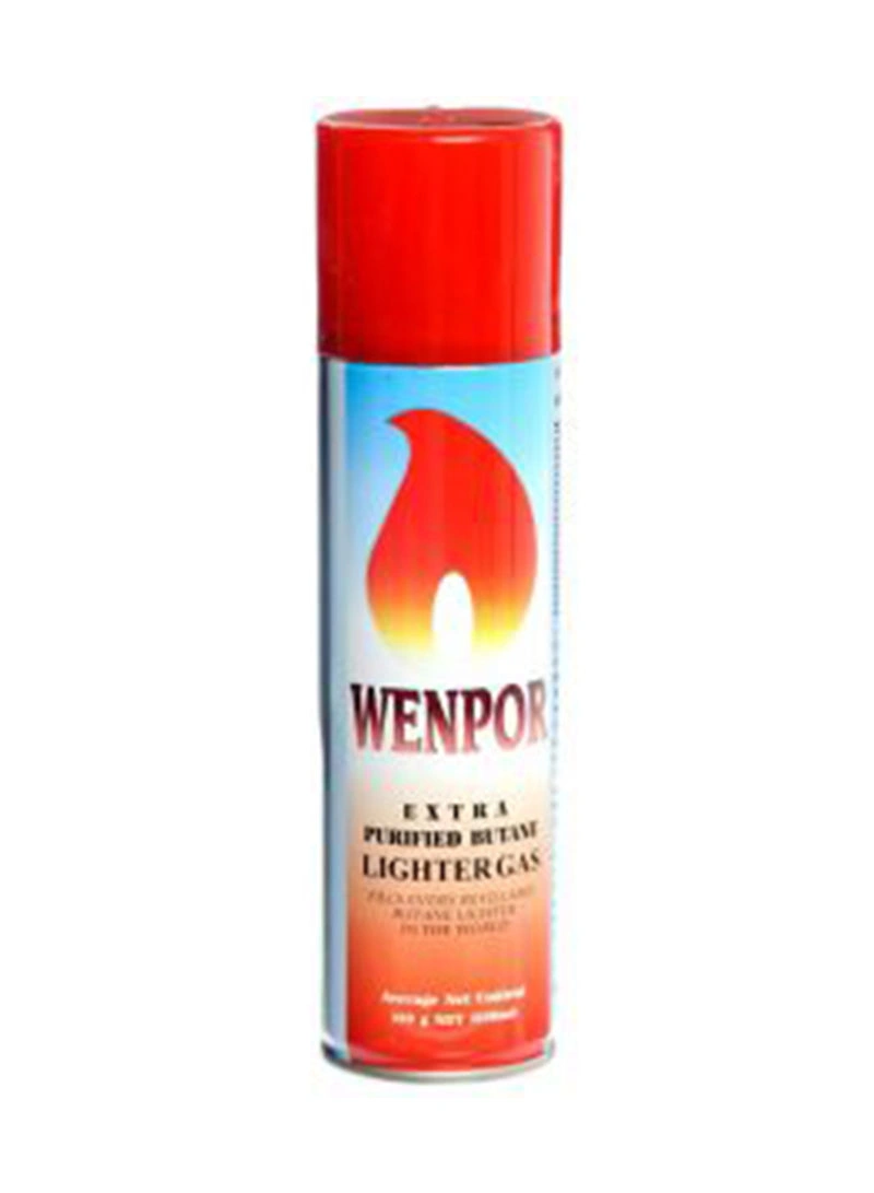 Wenpor Purified Butane Lighter Gas Multicolour 250 ML Wholesale