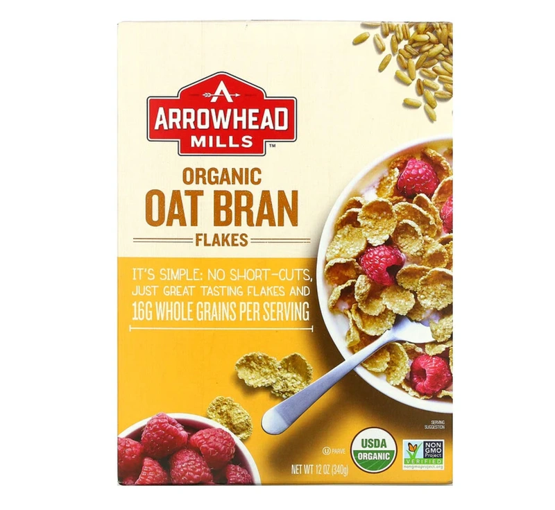 Arrowhead Mills Organic Oat Bran Flakes 12 oz 340 g Wholesale Tradeling