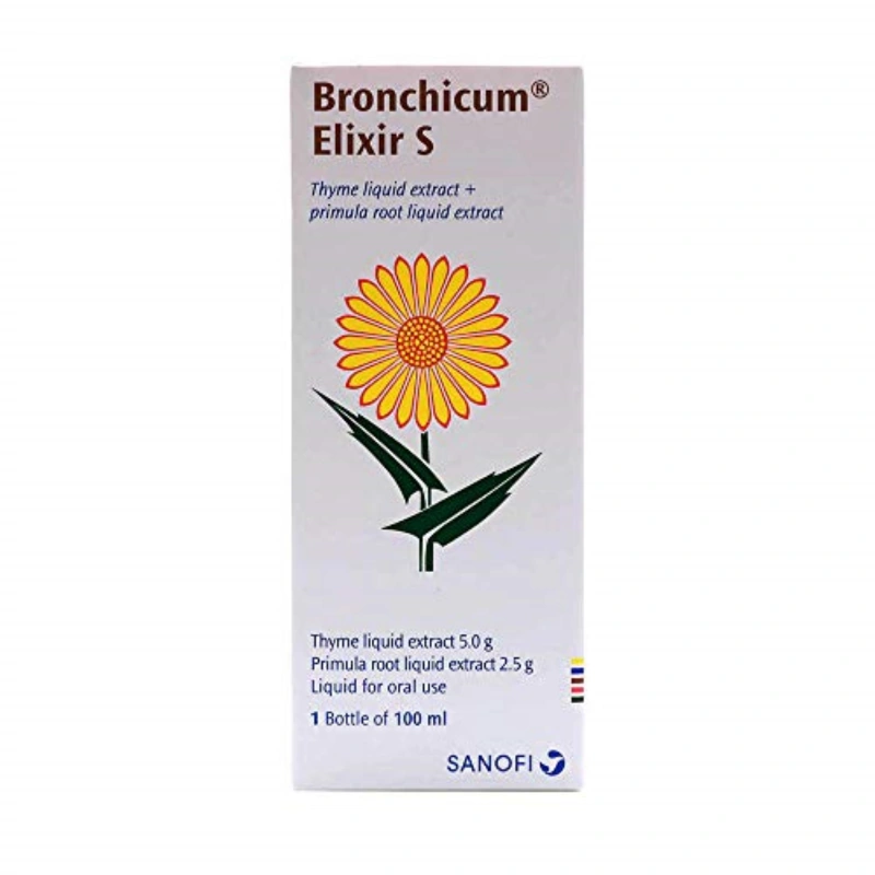 Sanofi Aventis Consumer Bronchicum Elixirs Cough Syrup, 100 ML Wholesale Prices Tradeling