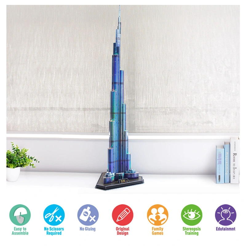 Puzzle 3D - Burj Khalifa LED, Maquette A Construire