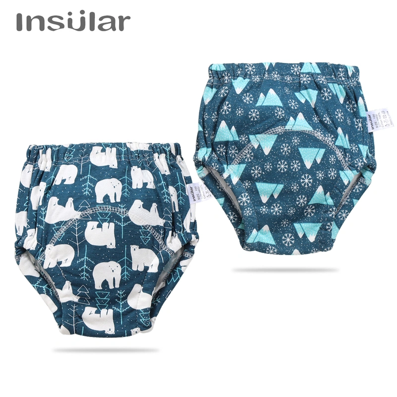 Cheap Insular 2 Pcs Training Pants Underwear 6 Layers Breathable