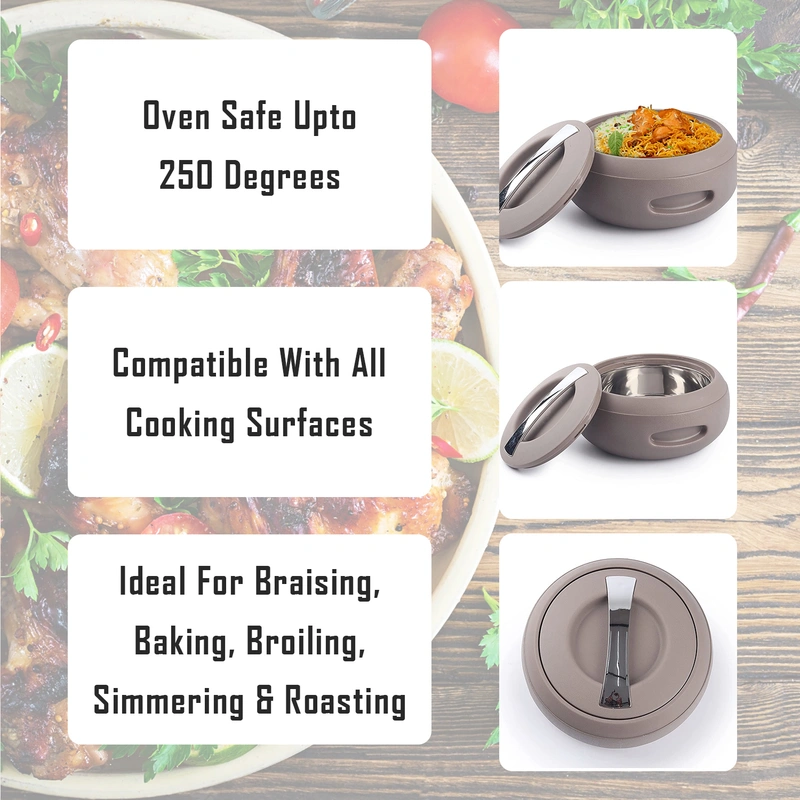 JAYPEE Insulated Gourmet Casserole Serving Dish Serving Dishes with Lid