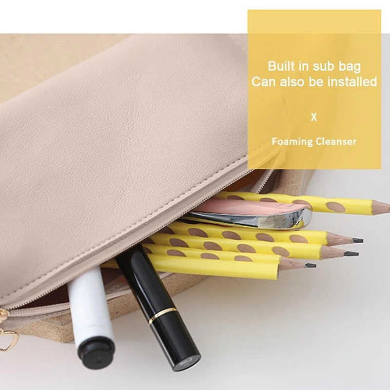 Large Capacity Pencil Pouch Portable Pen Bag Cute Cosmetic Bag