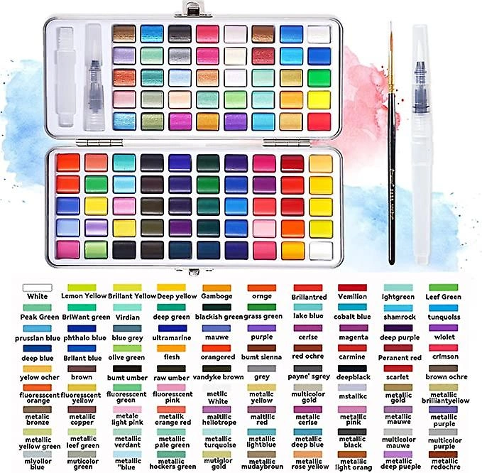 Watercolor Paint Set, 90 Colors In Metal Gift Box, Perfect Watercolor Set  For Artist Adults