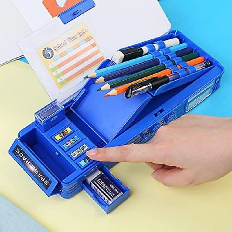 Multifunction (space Design) Pencil Box With Combination Lock For