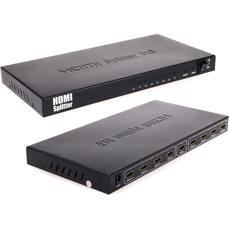 Répartiteur HDMI 1 En 4 - 4K@60Hz - Compatible TV, PS4, PC, Projecteur - Avec Alimentation Et Gestion EDID