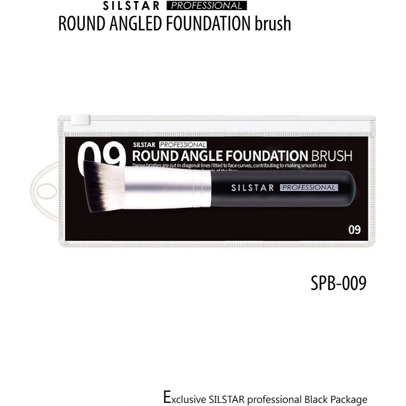 Nibeminent Silstar Professional Round Angled Foundation Brush With