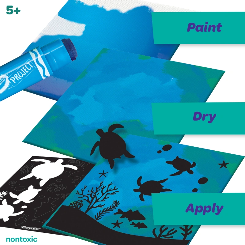 Crayola Craft, Paint Stick Silhouette Art, Set 3 Wholesale Prices