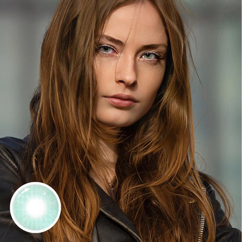 Ojotrend 1Pair Colored Contact Lens Hidrocor Halloween Eyes Cosplay