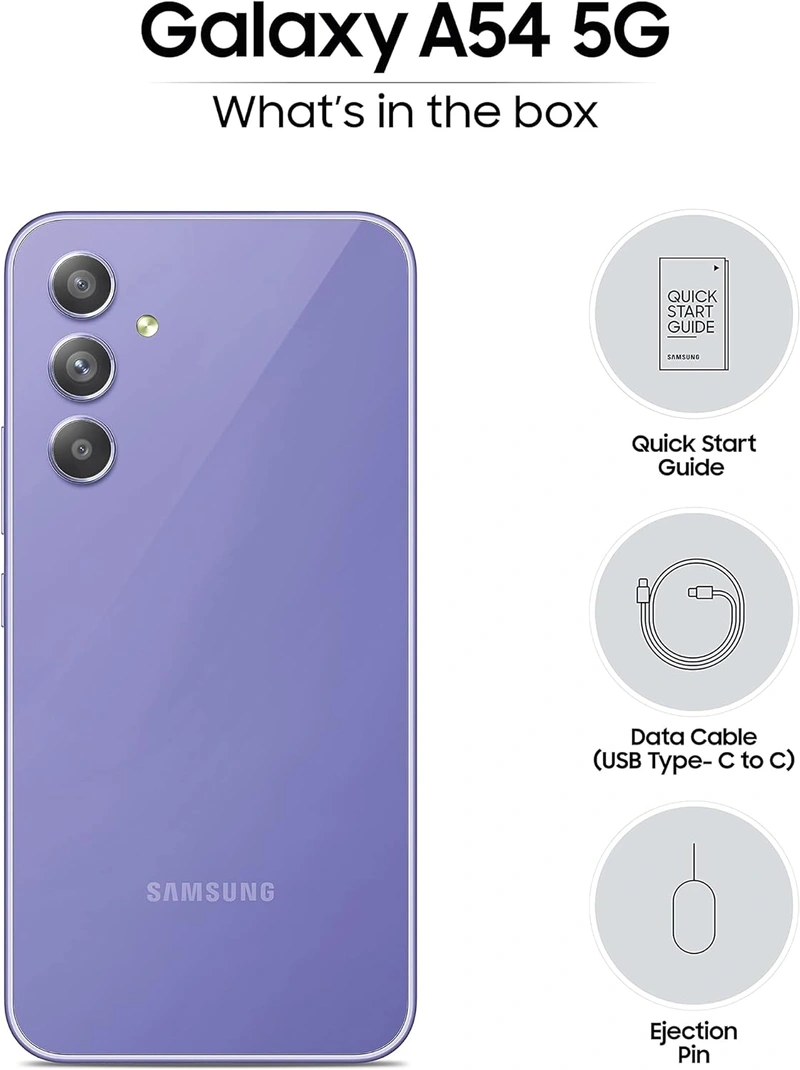 Smartphone Samsung Galaxy A54 5G 256 GB 8 GB RAM Purple Violet
