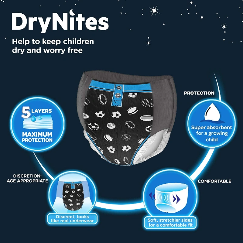 Drynites Diapers Absorbent Panties Girl 13 Units
