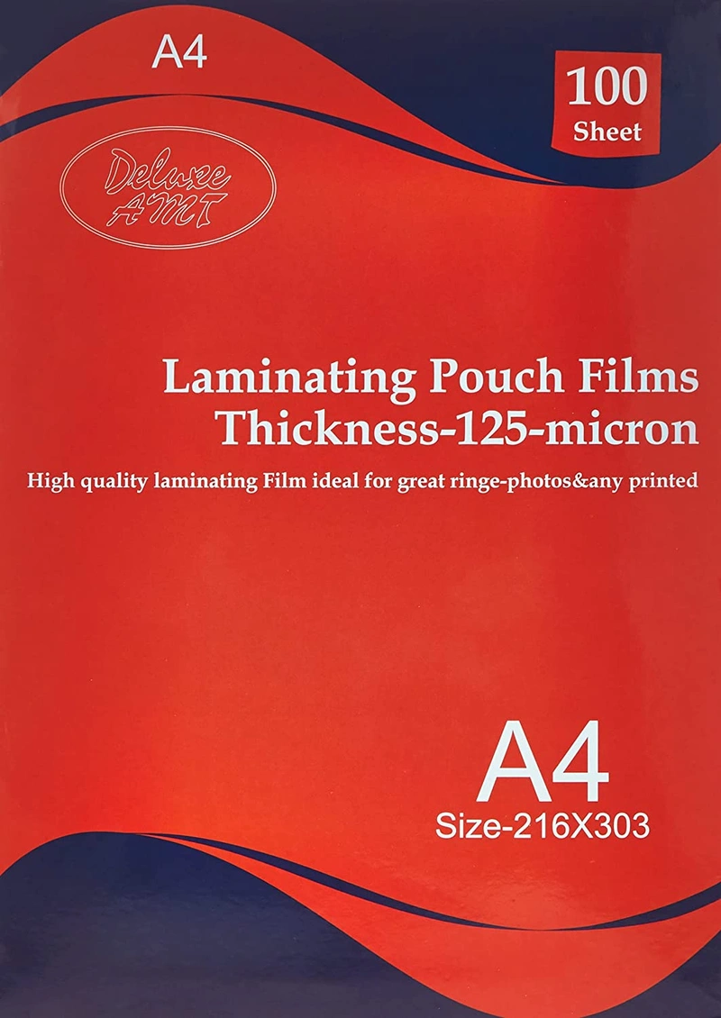 Deluxe A4 Lamination Pouch 125 Microne, 216x303 Wholesale Prices