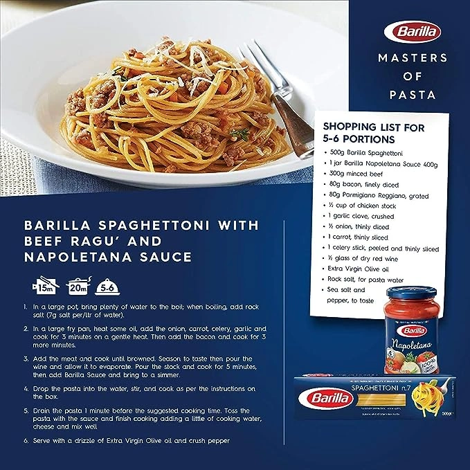 Pasta Barilla No. 5 spaghetti 500g