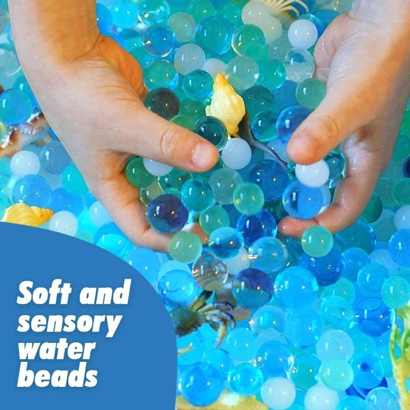 Water Beads for Kids - Sea Turtle Sensory Bin