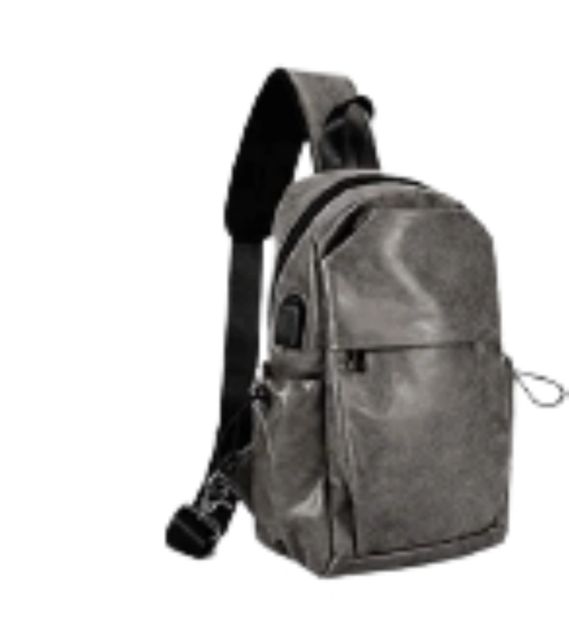SEAFEW Small Grey Anti Theft Sling Crossbody Backpack Shoulder Bag