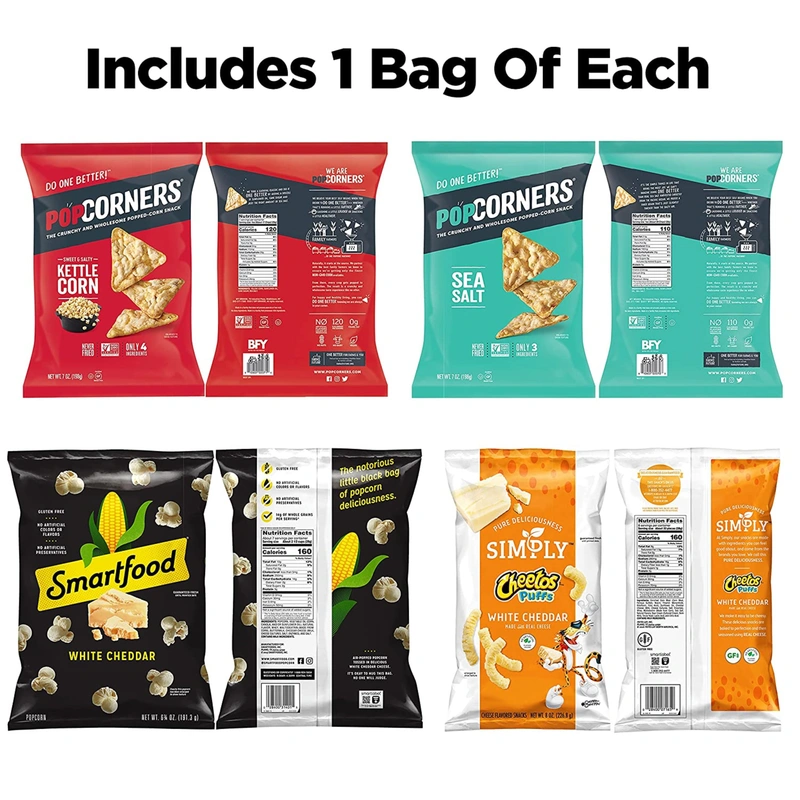 Popcorners FritoLay Smart Snacks Variety Pack, Simply Cheetos
