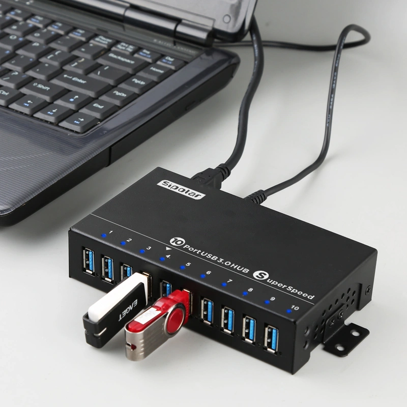 A-103 Sipolar 3.0 Usb Hub 10 Ports Usb C Docking Station Multiple ...