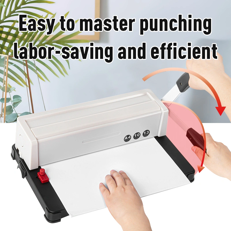 Zequan A4 Press Strip Binding Machine 10 Holes Perfect Booklet Maker