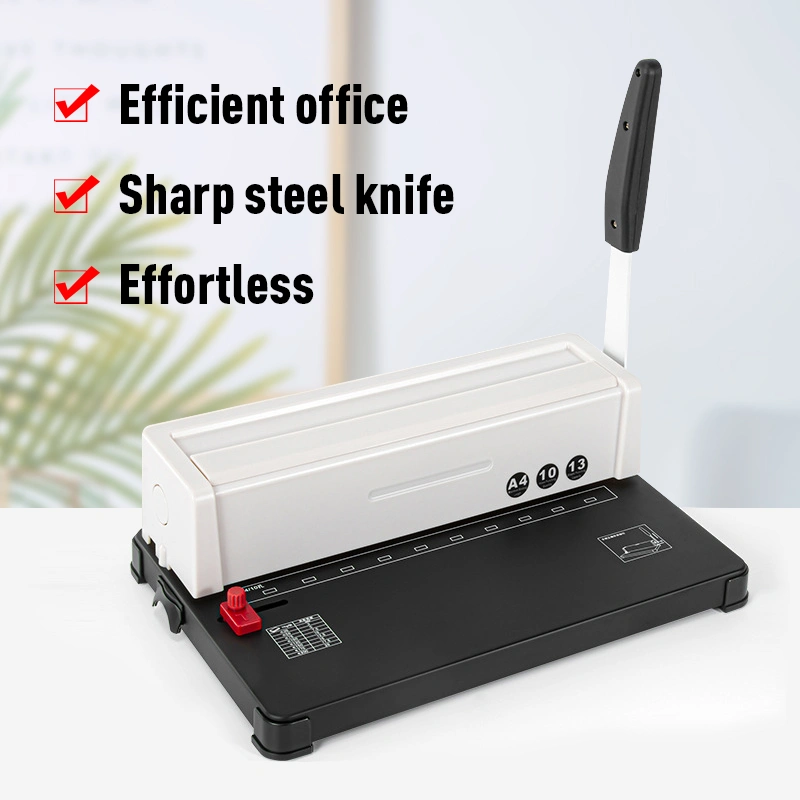 Zequan A4 Press Strip Binding Machine 10 Holes Perfect Booklet Maker