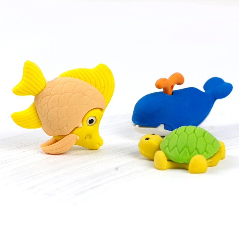 School Supplies Stationery Colorful Cartoon 3D Small Rubber Turtles