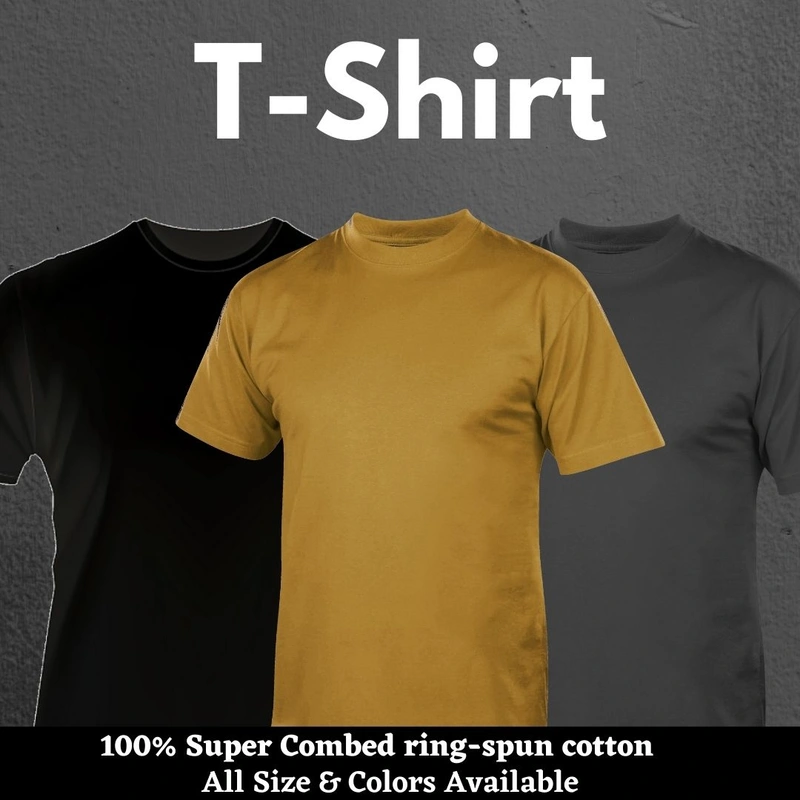 ROUND NECK HEAVY COTTON T SHIRT Wholesale Prices Tradeling