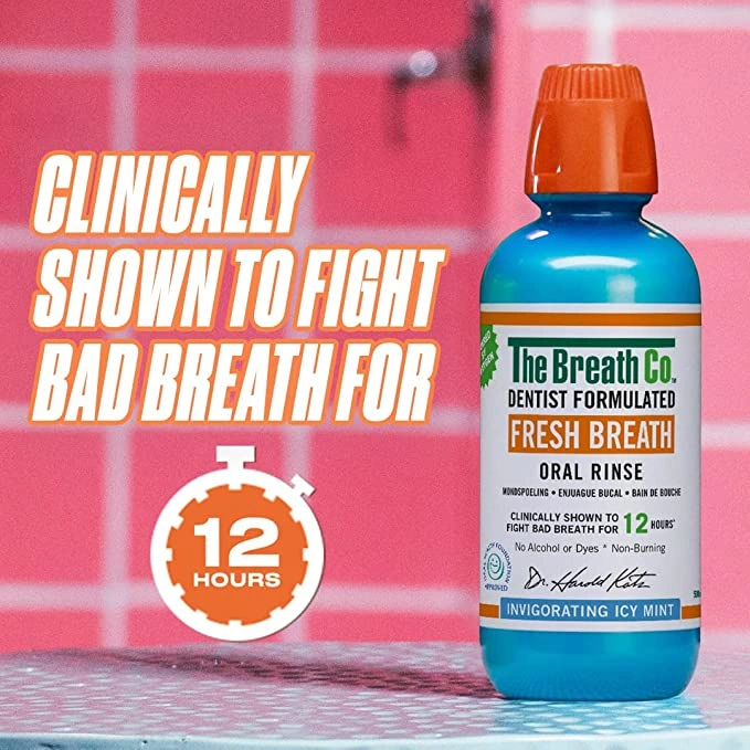 The Breath Co 12-Hour Fresh Breath Oral Rinse - Icy Mint 500ml, Wholesale  Prices