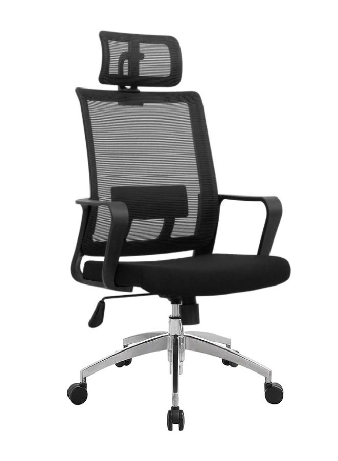 Black Frame High Back Executive Ergonomic Mesh Office Chair With Headrest and Back Support