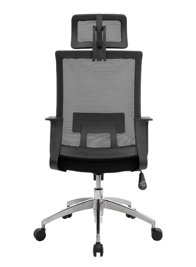 Black Frame High Back Executive Ergonomic Mesh Office Chair With Headrest and Back Support