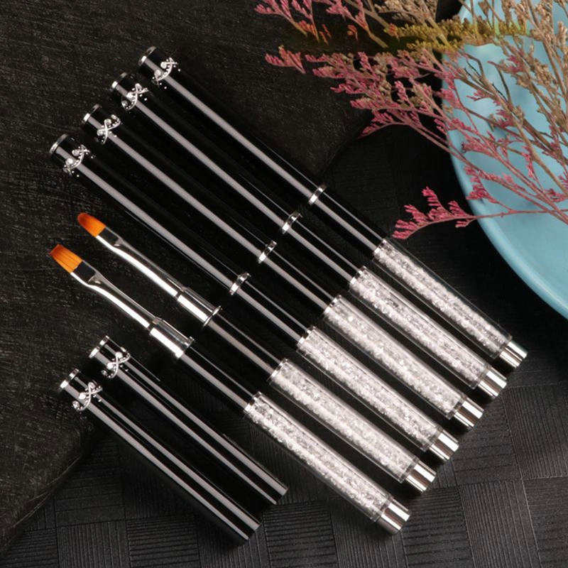 Nail Liner Brush Handheld Ergonomics Handle Ultra Thin Glitter Brush