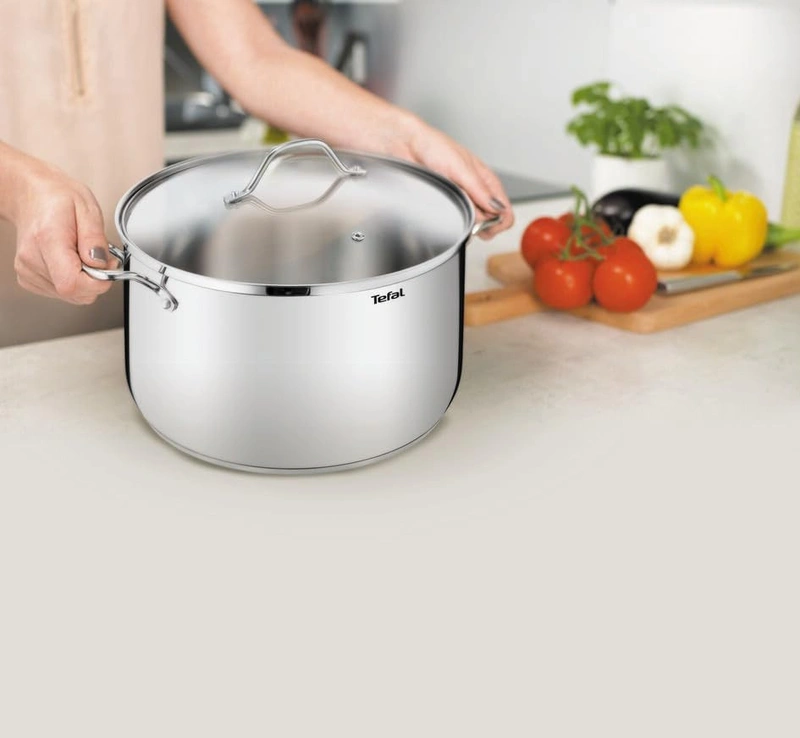 Tefal B90869 Induction XL Stainless Steel Stockpot 30cm With Glass Lid