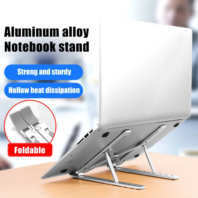 Metal Foldable Laptop Stand Adjustable Portable Laptop Holder Tablet