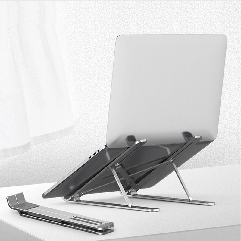Metal Foldable Laptop Stand Adjustable Portable Laptop Holder Tablet