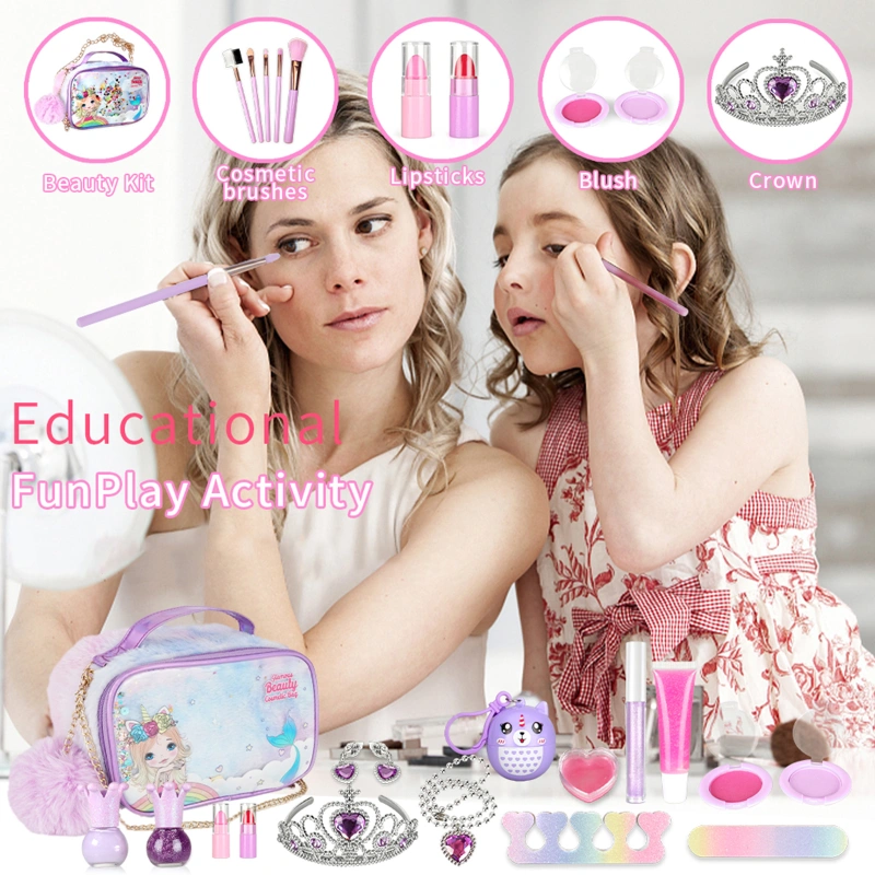 29pcs Girls Makeup Kits for Kids Children's Makeup Sets Girls Princess