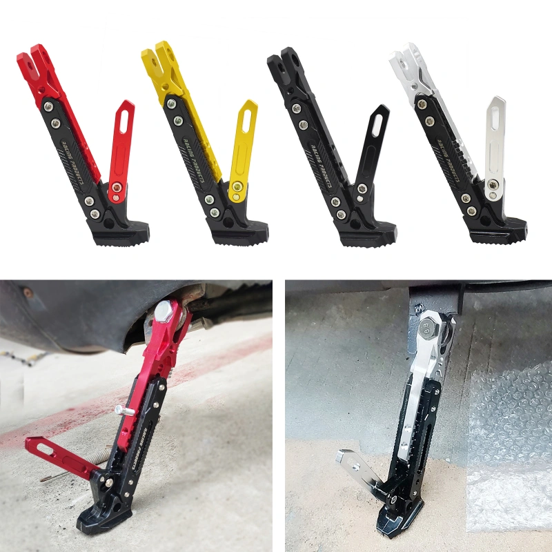 Motorcycle Kickstand Adjustable Tripod Holder Universal Aluminum