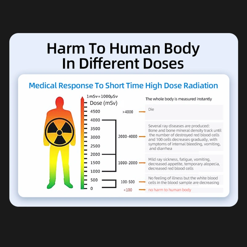 Geiger Counter Portable TFT Color Display Nuclear Radiation Detector
