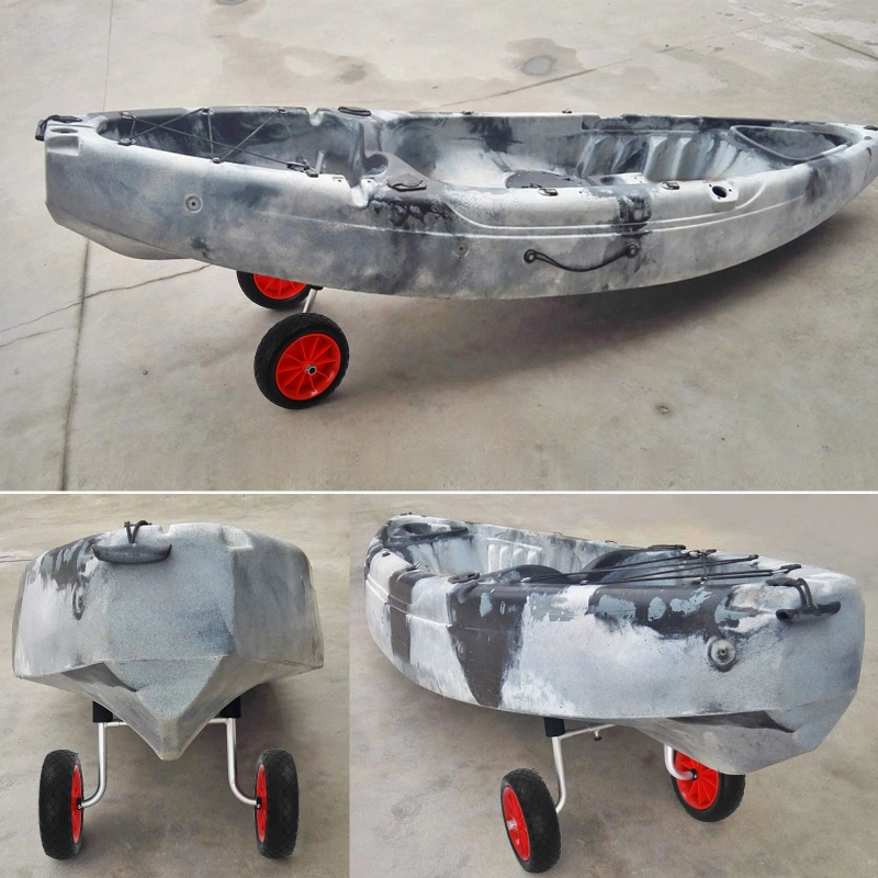 50KG Loading Capacity Detachable Kayak Trolley Energysaving Two