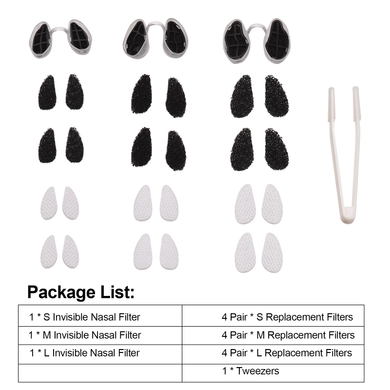 Invisible Nasal Filter UltraBreathable Nasal Filters Nasal Filters
